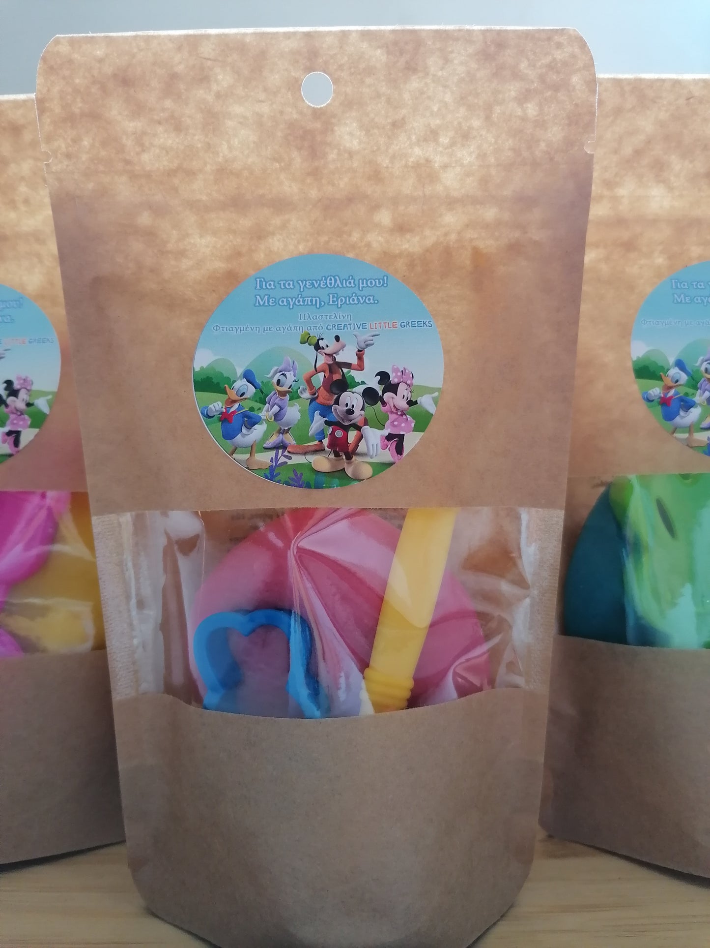 Playdough bag with tools