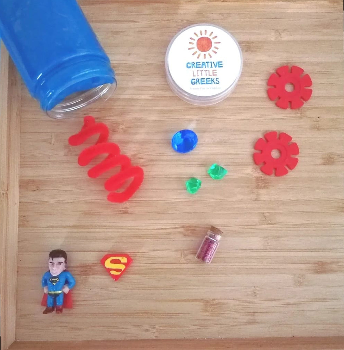 Superheroes Playdough Jars