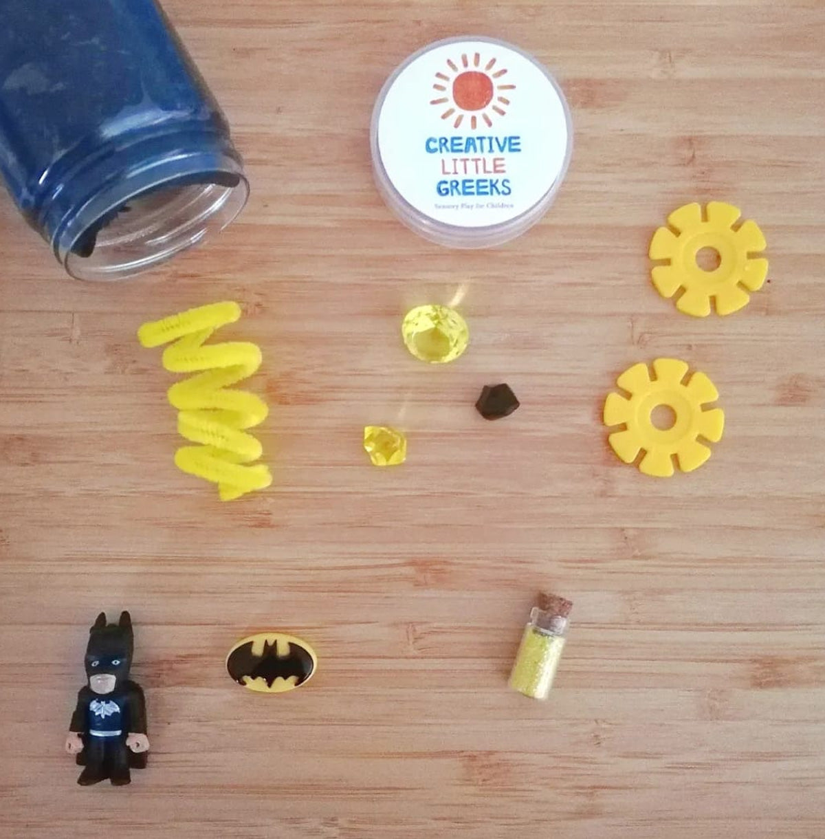 Superheroes Playdough Jars