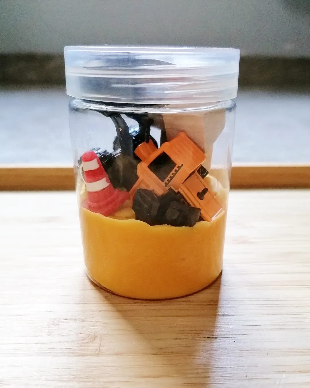 Construction Playdough Jar