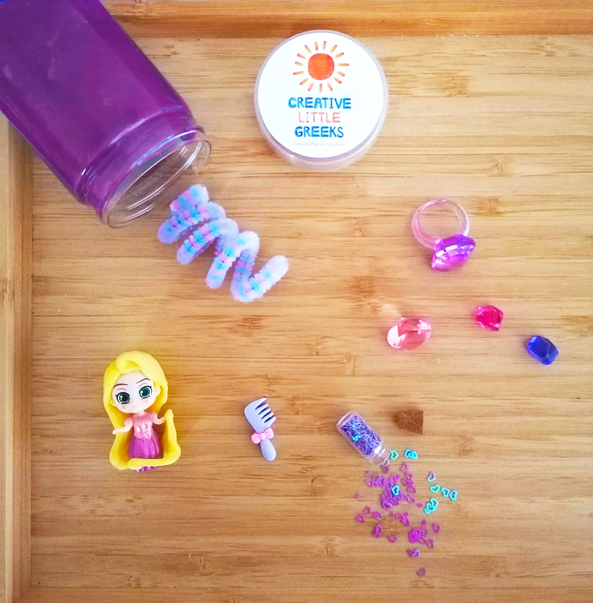 Princesses Playdough Jars